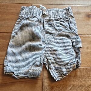 Carter's Blue and White Striped Kids Shorts